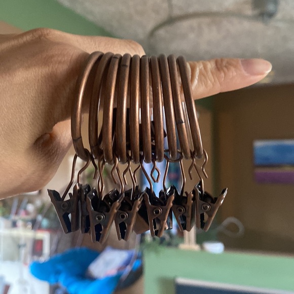 220. 10* metal Curtain hooks, shower curtains/ regular curtains - Picture 4 of 4